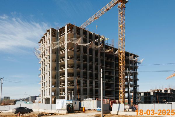 Ход строительства ЖК «Зелёный парк» за Март 2025 г., фото №3