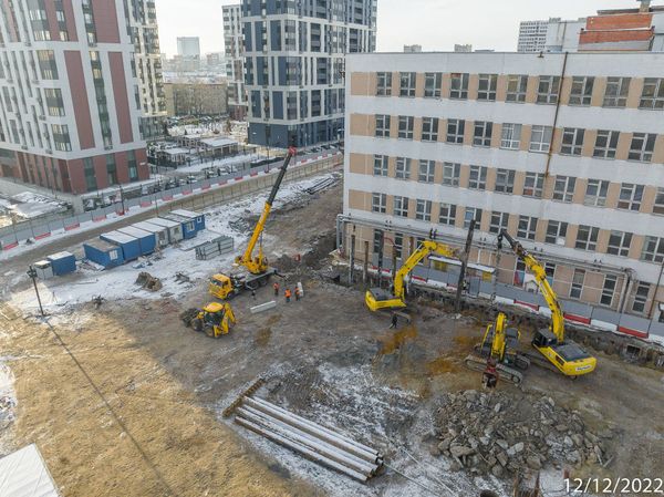 Ход строительства ЖК «Петровский парк II» за Декабрь 2022 г., фото №2