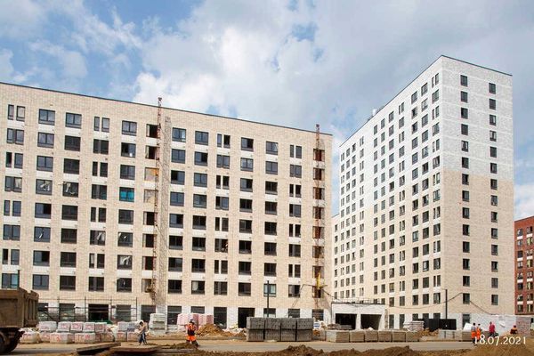 Ход строительства ЖК «Саларьево парк» за Июль 2021 г., фото №2