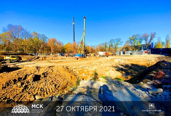 Ход строительства ЖК «Акватория» за Ноябрь 2021 г., фото №4