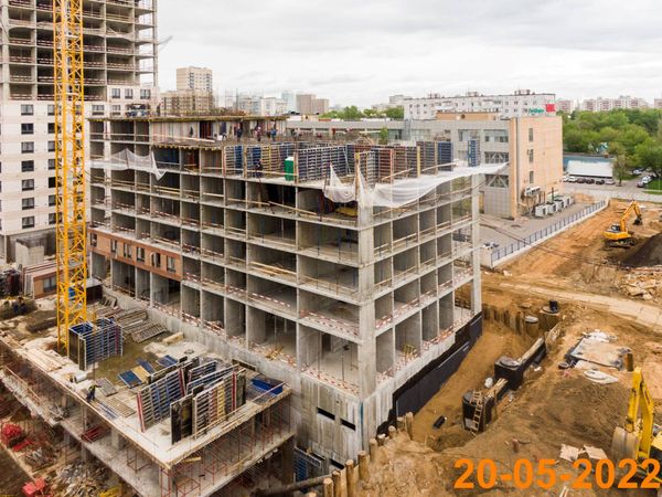 Ход строительства ЖК «Кронштадтский 9» за Май 2022 г., фото №5