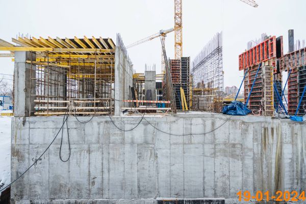 Ход строительства ЖК «Кутузовский квартал» за Январь 2024 г., фото №4