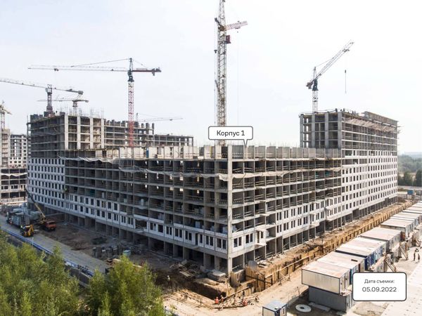 Ход строительства ЖК «Молжаниново» за Сентябрь 2022 г., фото №4