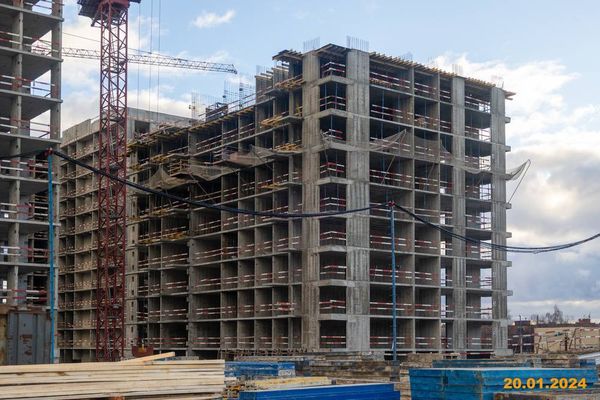 Ход строительства ЖК «Москворечье» за Январь 2025 г., фото №4