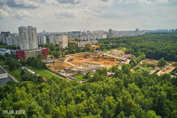 Ход строительства ЖК «Парксайд» за Август 2022 г., фото №3