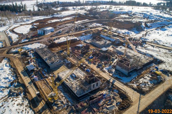 Ход строительства ЖК «Зелёный парк» за Март 2022 г., фото №5