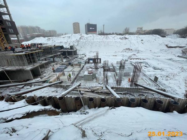 Ход строительства ЖК «Первый Дубровский» за Январь 2023 г., фото №3