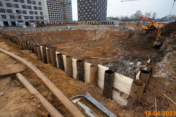 Ход строительства ЖК «Кавказский бульвар 51» за Апрель 2023 г., фото №2