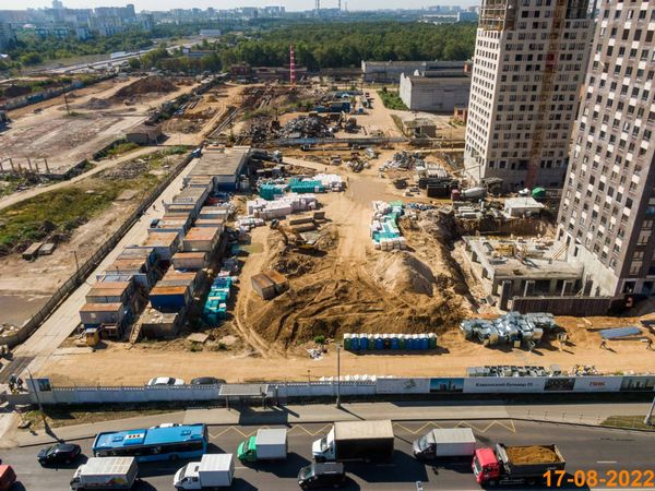 Ход строительства ЖК «Кавказский бульвар 51» за Август 2022 г., фото №3