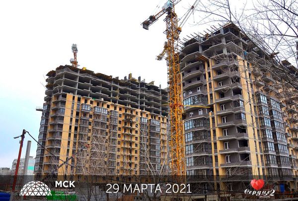 Ход строительства ЖК «Сердце Ростова 2» за Апрель 2021 г., фото №2