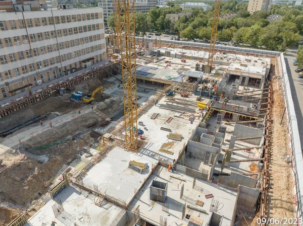 Ход строительства ЖК «Петровский парк II» за Июнь 2023 г., фото №2