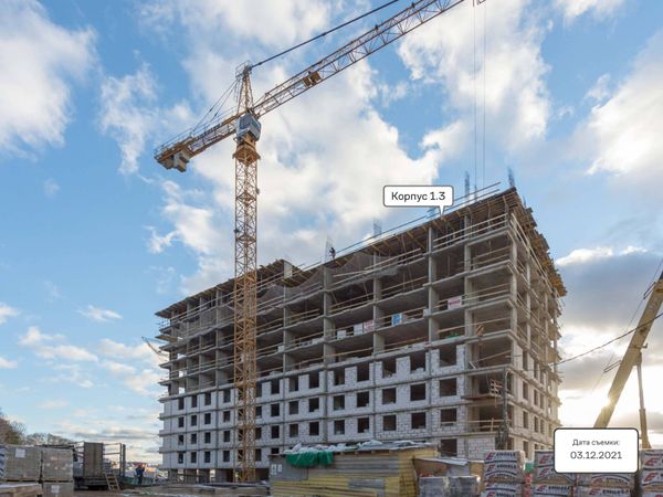 Ход строительства ЖК «Тропарево Парк» за Декабрь 2021 г., фото №3