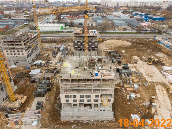 Ход строительства ЖК «Кавказский бульвар 51» за Апрель 2022 г., фото №3