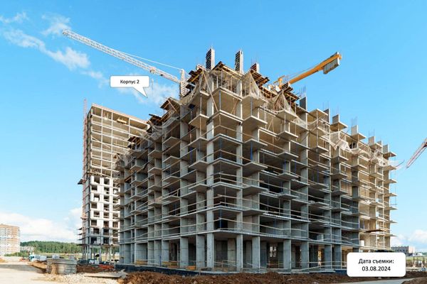 Ход строительства ЖК «Квартал Марьино» за Август 2024 г., фото №3