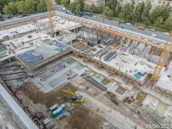 Ход строительства ЖК «Петровский парк II» за Июнь 2023 г., фото №3