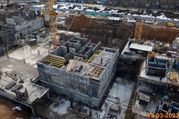Ход строительства ЖК «Первый Дубровский» за Март 2023 г., фото №3