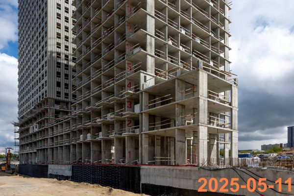 Ход строительства ЖК «2-й Иртышский» за Май 2025 г., фото №3