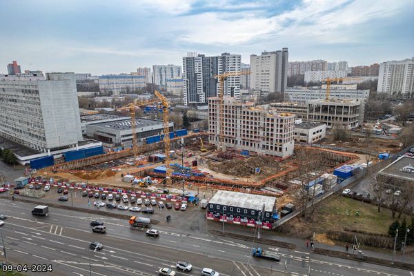 Ход строительства ЖК «Обручева 30» за Апрель 2024 г., фото №3
