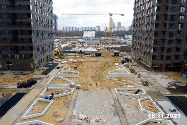 Ход строительства ЖК «Холланд парк» за Ноябрь 2021 г., фото №4