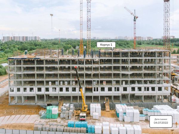 Ход строительства ЖК «Молжаниново» за Июль 2022 г., фото №2