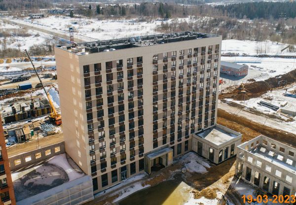 Ход строительства ЖК «Зелёный парк» за Март 2023 г., фото №3