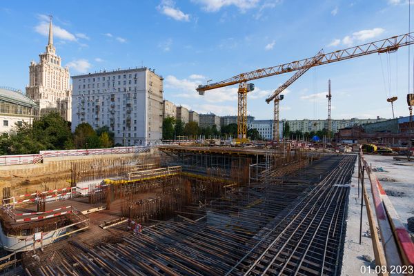 Ход строительства ЖК «Бадаевский» за Сентябрь 2023 г., фото №2