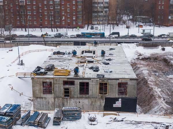 Ход строительства ЖК «Большая Академическая 85» за Февраль 2021 г., фото №4