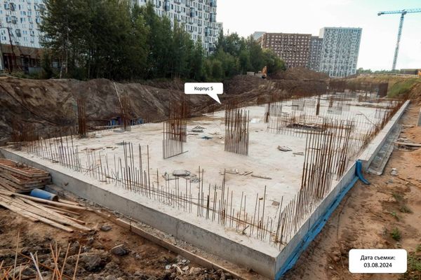 Ход строительства ЖК «Молжаниново» за Август 2024 г., фото №4