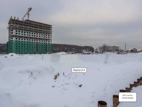 Ход строительства ЖК «Тропарево Парк» за Январь 2022 г., фото №4