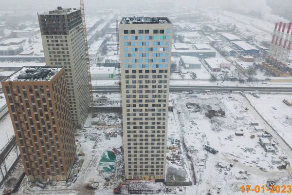 Ход строительства ЖК «Кавказский бульвар 51» за Январь 2023 г., фото №2