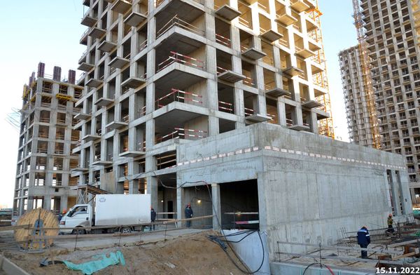 Ход строительства ЖК «Квартал Шагал» за Ноябрь 2022 г., фото №4