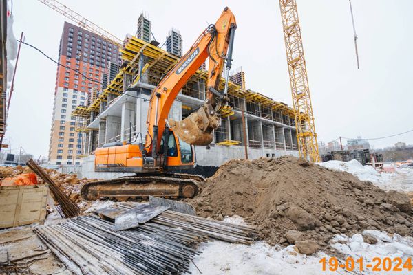 Ход строительства ЖК «Кутузовский квартал» за Январь 2024 г., фото №3