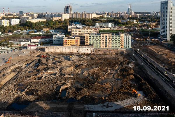 Ход строительства ЖК «Барклая 6» за Сентябрь 2021 г., фото №4