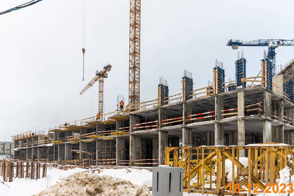 Ход строительства ЖК «Большая Академическая 85» за Декабрь 2023 г., фото №4
