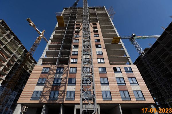 Ход строительства ЖК «Амурский парк» за Сентябрь 2023 г., фото №4