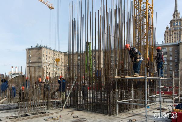Ход строительства ЖК «Бадаевский» за Апрель 2024 г., фото №3