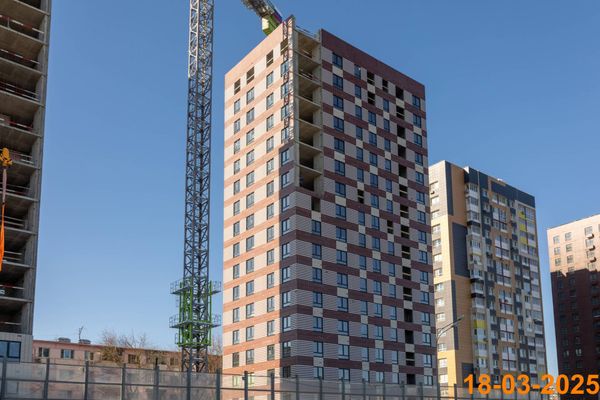 Ход строительства ЖК «Юнино» за Март 2025 г., фото №3
