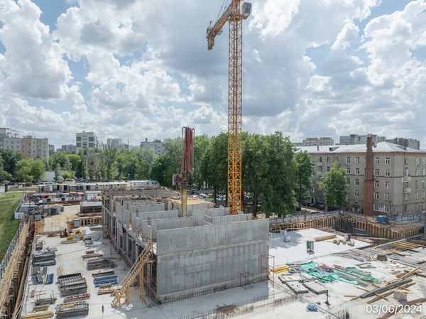 Ход строительства ЖК «Семеновский парк 2» за Июнь 2024 г., фото №2