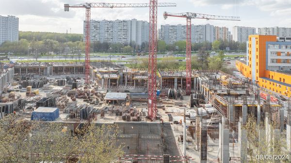 Ход строительства ЖК «Варшавские ворота» за Май 2024 г., фото №2