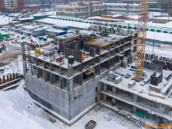 Ход строительства ЖК «Кронштадтский 9» за Январь 2022 г., фото №2