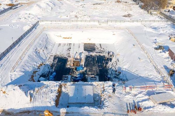 Ход строительства ЖК «Волжский парк» за Февраль 2021 г., фото №3