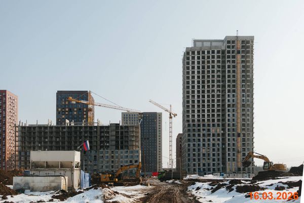 Ход строительства ЖК «Зелёный парк» за Март 2026 г., фото №4