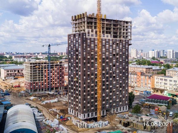 Ход строительства ЖК «Руставели 14» за Август 2021 г., фото №4