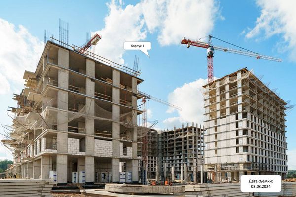 Ход строительства ЖК «Квартал Марьино» за Август 2024 г., фото №2