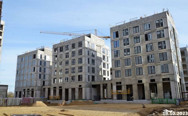 Ход строительства ЖК «Квартал Шагал» за Октябрь 2023 г., фото №2