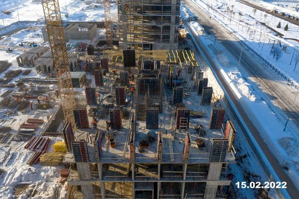 Ход строительства ЖК «Холланд парк» за Февраль 2022 г., фото №3