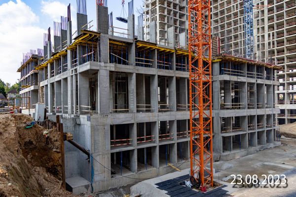 Ход строительства ЖК «Южные сады» за Август 2023 г., фото №4