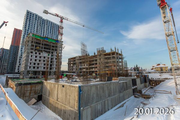 Ход строительства ЖК «Южные сады» за Январь 2026 г., фото №4