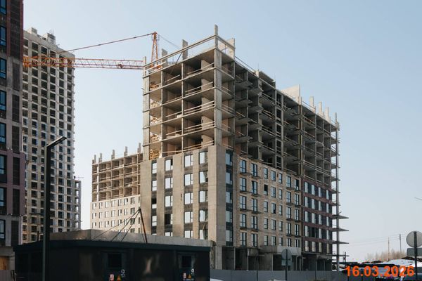 Ход строительства ЖК «Зелёный парк» за Март 2026 г., фото №2