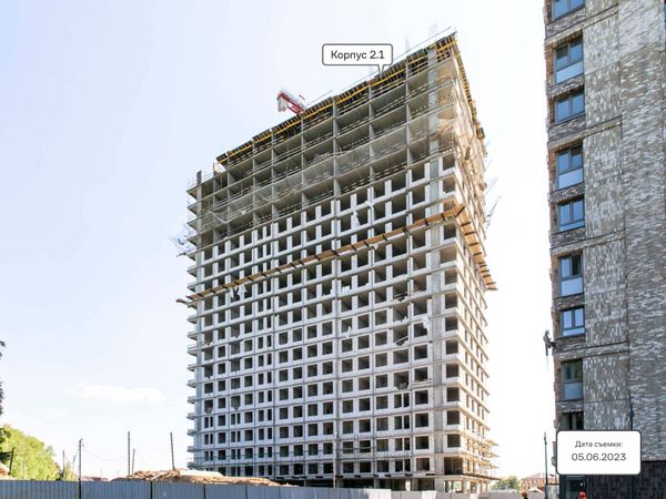 Ход строительства ЖК «Тропарево Парк» за Июнь 2023 г., фото №5